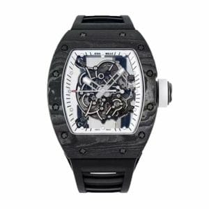 richard-mille-white-dial-black-rubber-skeleton-replica-watch