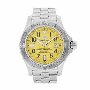 breitling-aeromarine-avenger-yellow-dial-steel-replica-watch