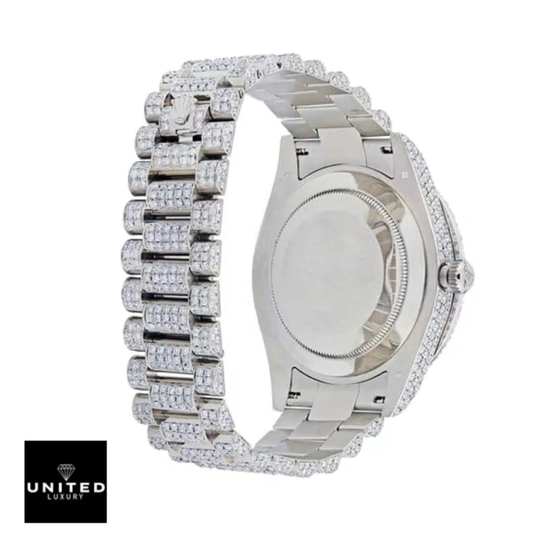 Rolex Day-Date II White Gold 218239 Replica Oyster Diamond Bracelet