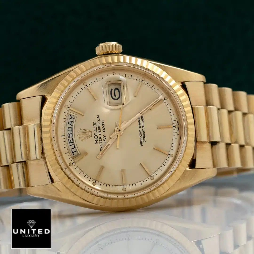 Rolex Day-Date 40 228238-0003 Yellow Gold Oyster Replica & Crown Pusher