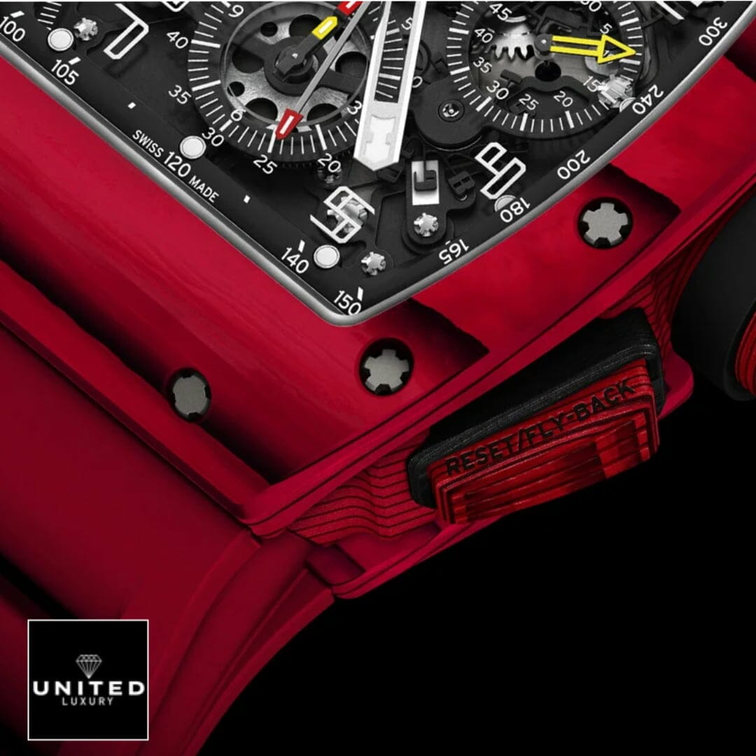 Richard Mille RM1103 Red Black Dial Replica black background