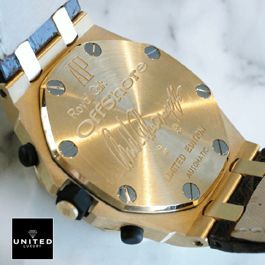 Audemars Piguet Royal Oak Offshore Lımıted Edition Gold Case Replica upside view