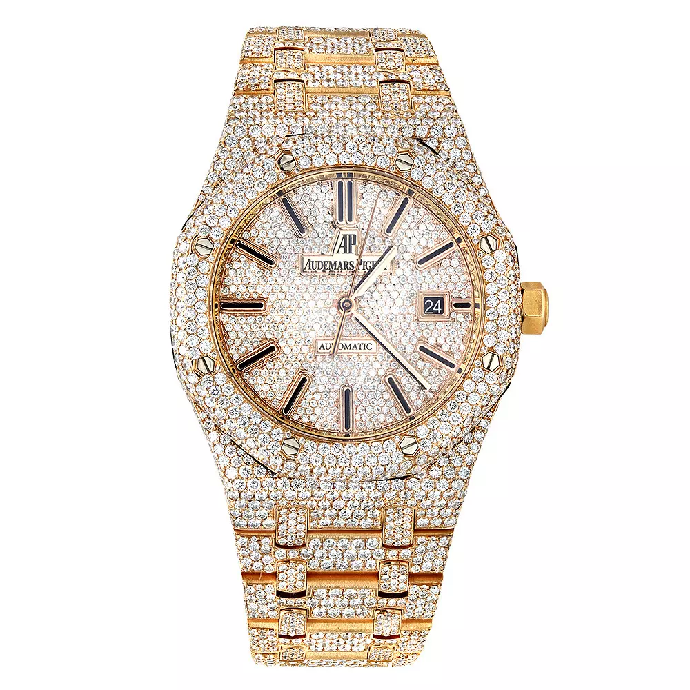 Ap Royal Oak Iced Out Gold Replica - United Luxury Shop