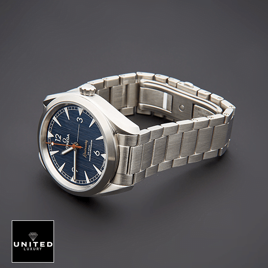 Omega Seamaster 220.10.40.20.03.001 Blue Dial Steel Oyster Replica grey background