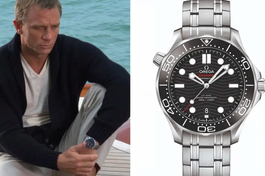 omega seamaster 300m black watch and james bond