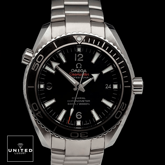 Omega Seamaster Black Dial Oyster Replica black background