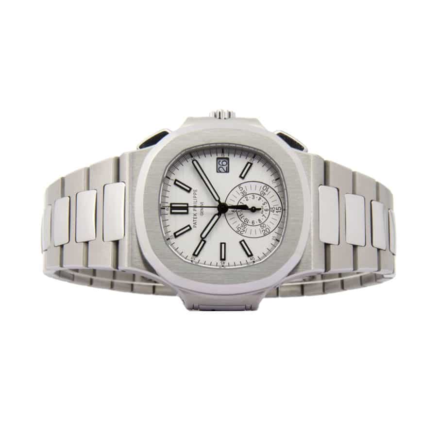patek-philippe-chronograph-steel-white-dial-replica-watch