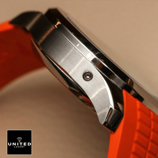 Patek Philippe 5968A-001 Aquanaut Orange Rubber Bracelet Steel Case Replica side view