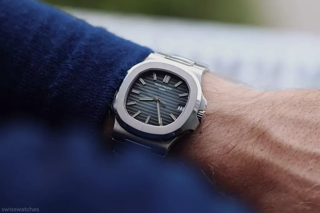 patek philippe 5711 replica watch on wrist man