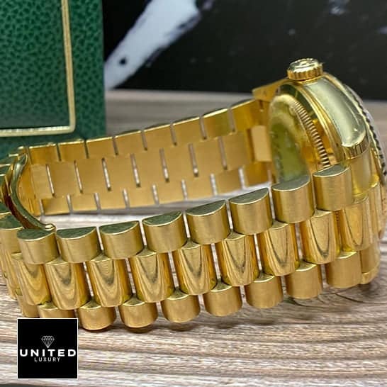 Rolex Day Date Mop 128238 Replica Yellow Gold Oyster Bracelet