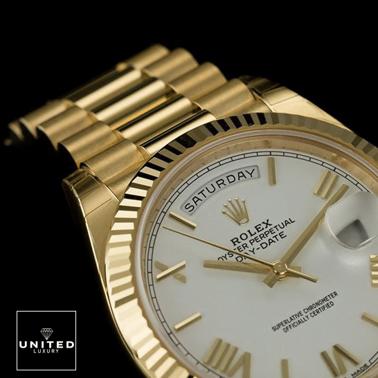 Rolex Day-Date 40 228238 Replica Yellow Gold Oyster Bracelet