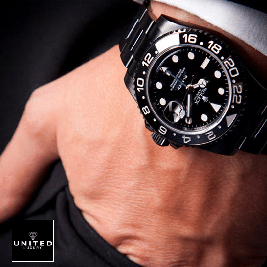 Rolex Blaken GMT-Master II 116710 Oyster Replica on your wrist