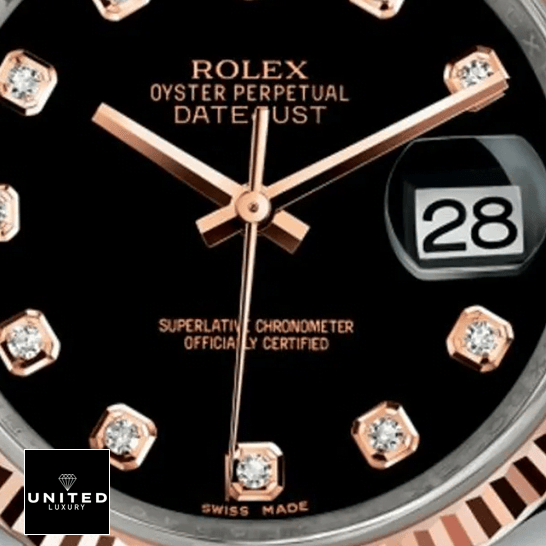 Rolex Datejust 126231 Black Dial Diamond Replica