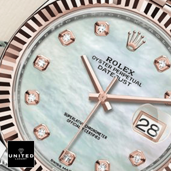 Rolex Datejust 41 126331 Mother Pearl Diamond Dial & Rose Gold Fluted Bezel Replica