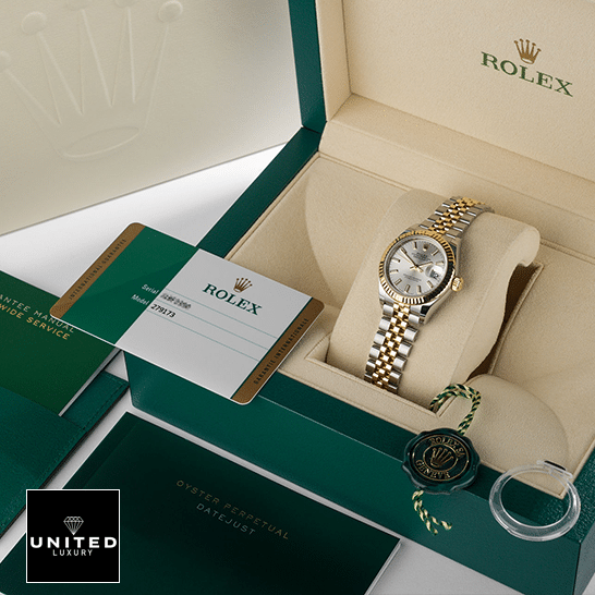Rolex Datejust 126333 Yellow Gold Steel Silver Dial Jubilee Replica in the box