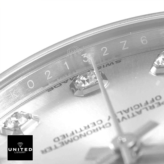 Rolex Datejust 178274 Mother Pearl Diamon Dial Replica close up view
