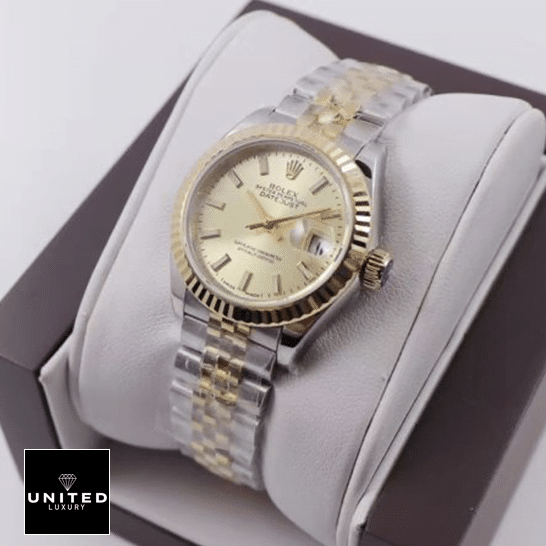 Rolex Datejust 279173 Steel Yellow Gold Replica on the box
