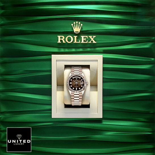 Rolex Day-Date 36 128235-0037 Replica ın the Rolex Box