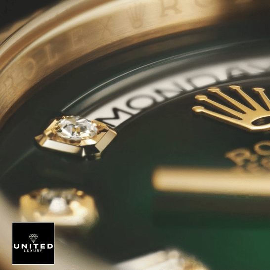 Rolex Day-Date 118238 Diamond Indices Green Dial Replica