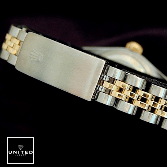 Rolex Datejust Jubilee Bracelet replica stainless steel rolex logo on the buckle