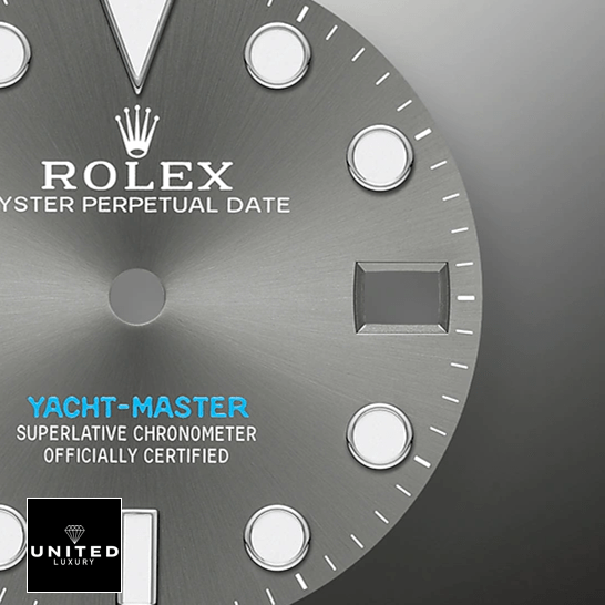 Rolex Yacht Master 268622 Grey Dial Replica grey background